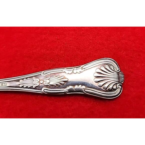 Vtg S.G. England EPNS A-1 Silver-Plate Kings Sugar Serving Spoon Pineapple Grape - Picture 6 of 7